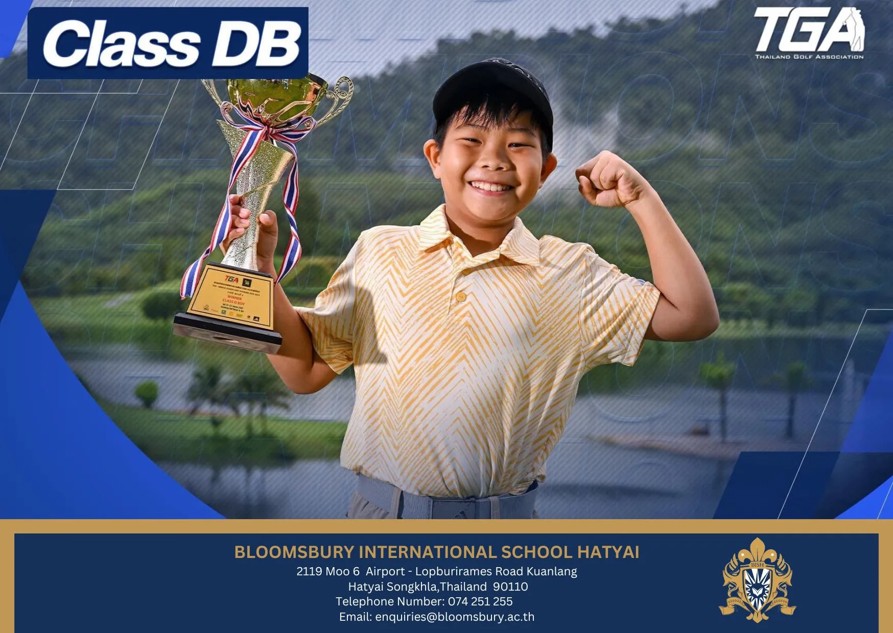 Best, champion in the TGA-SINGHA Junior Golf Ranking 2024-2025