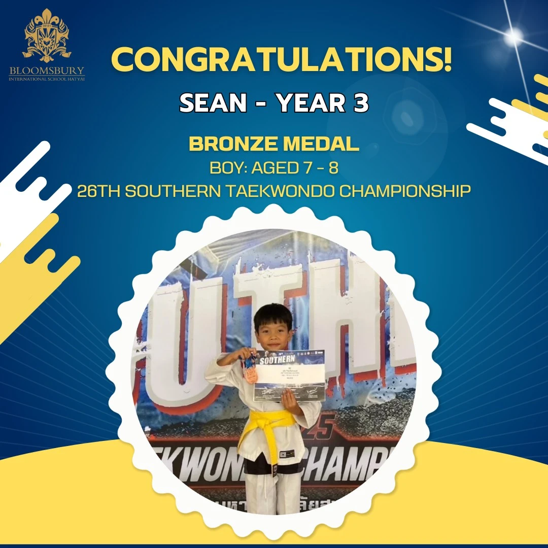 Sean Y3 - Bronze Tae kwon Do