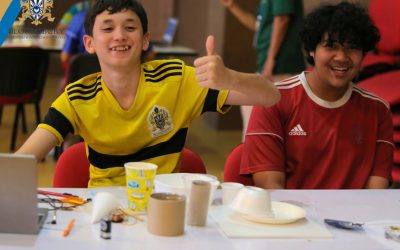 Students built loudspeakers using science, creativity, and teamwork