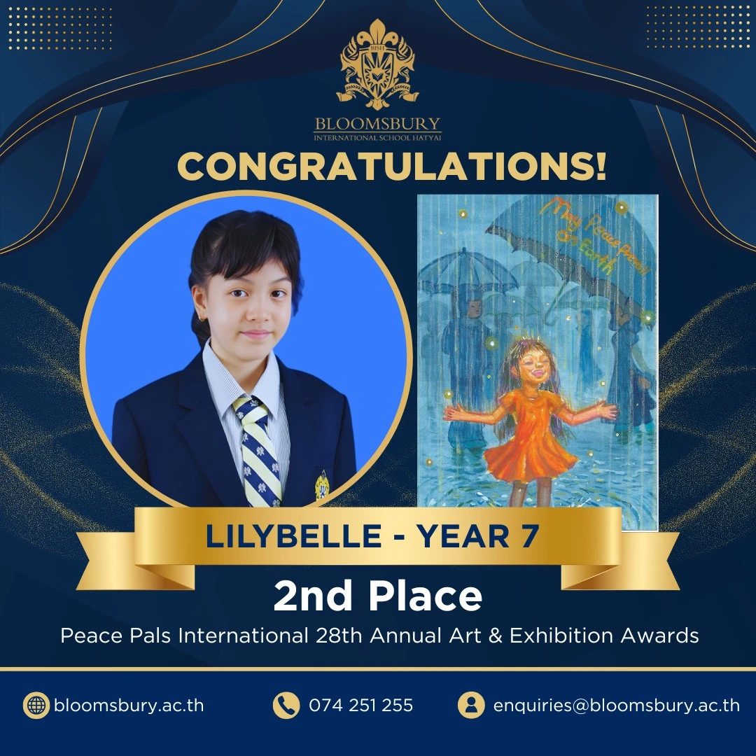 Congratulation to Lilybelle, Y7