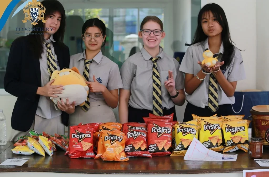 Enterprise students successfully ran their small businesses, overcoming earlier delays from flooding to support a charity event