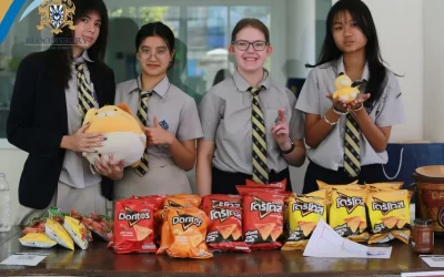 Enterprise students successfully ran their small businesses, overcoming earlier delays from flooding to support a charity event