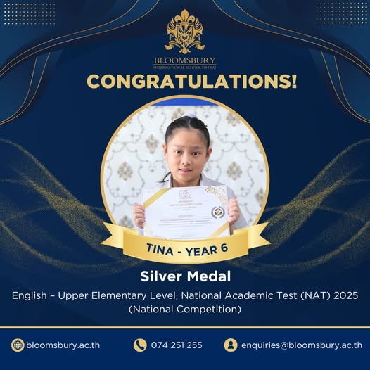Congratulation to Tina, Y6