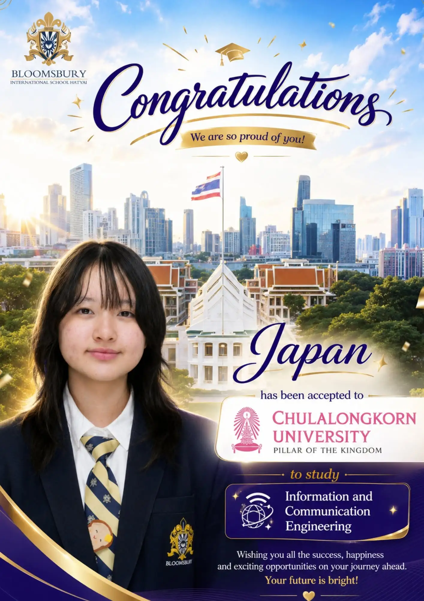 Congratulation to Japan, Y13