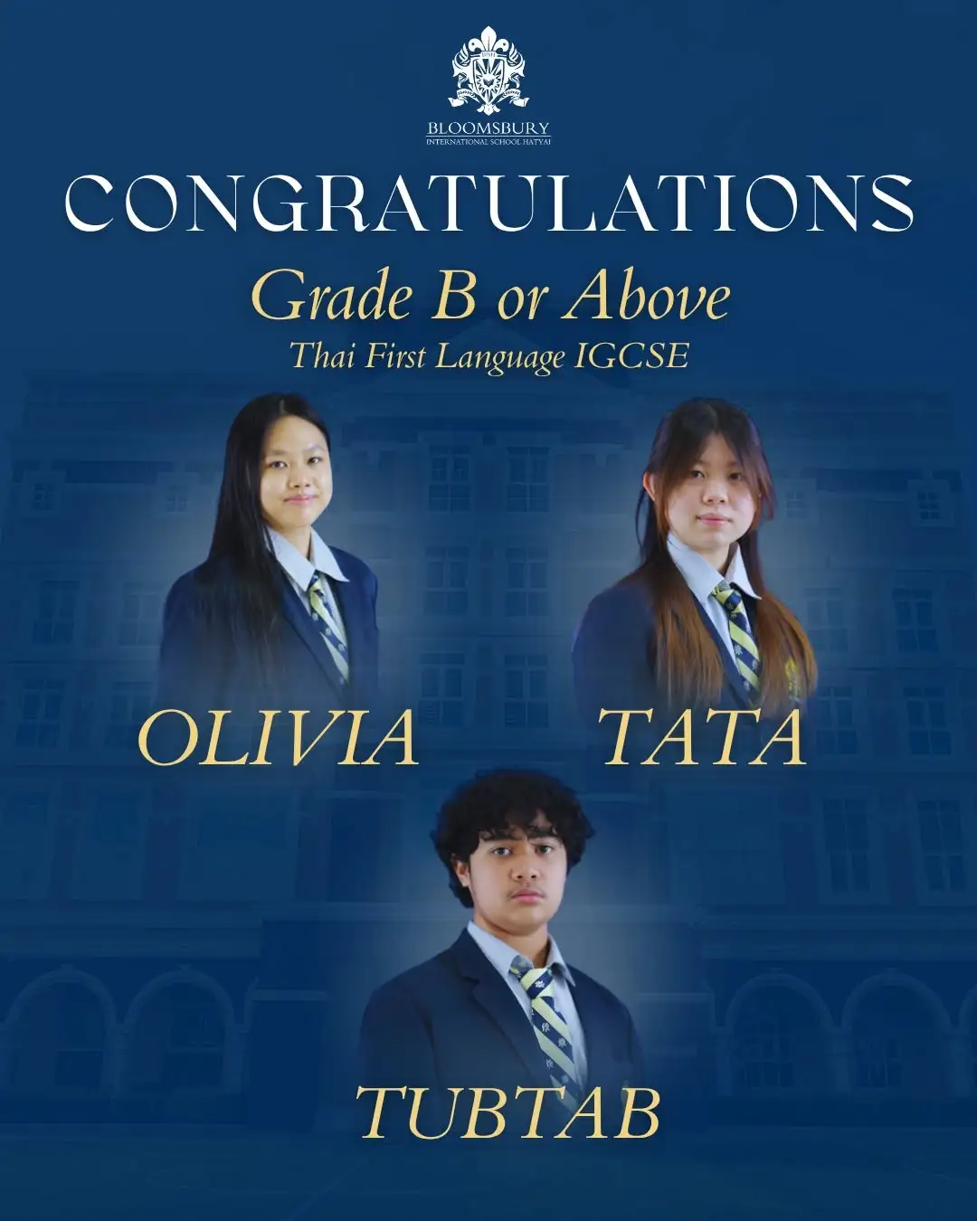 Outstanding Results in Thai First Language IGCSE